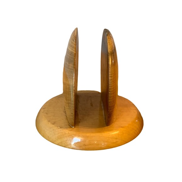 Myrtlewood Vintage Letter Napkin Holder Oregon Handmade Artisan MCM 1950s - Picture 1 of 11